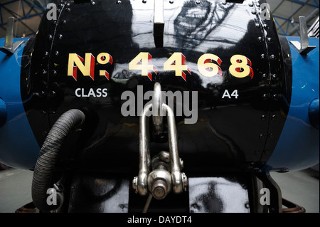 LNER Klasse A4 pacific 4468 Mallard Dampflok auf dem Display in das National Railway Museum York England uk Stockfoto