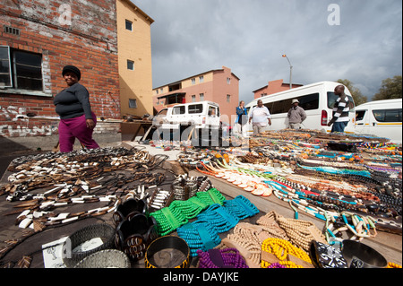 Perlen Shop, Langa Township in Kapstadt, Südafrika Stockfoto