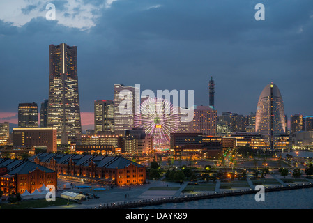 Minato Mirai Skyline, Yokohama, Japan Stockfoto