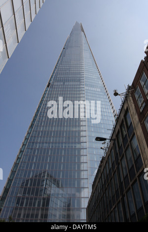 die Scherbe von Renzo Piano entworfen ist Europas höchste Gebäude bei 1016 ft-310mt. und ist sichtbar aus in ganz London. Stockfoto