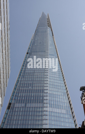 die Scherbe von Renzo Piano entworfen ist Europas höchste Gebäude bei 1016 ft-310mt. und ist sichtbar aus in ganz London. Stockfoto