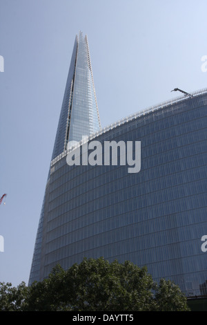 die Scherbe von Renzo Piano entworfen ist Europas höchste Gebäude bei 1016 ft-310mt. und ist sichtbar aus in ganz London. Stockfoto