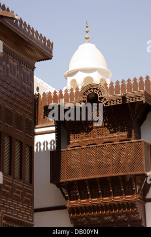 Die verzierten Al-Tayibat-Stadtmuseum für internationale Zivilisation, Jeddah, Saudi Arabien Stockfoto