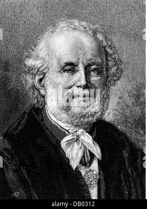 Weber, Wilhelm Eduard, 24.10.kr. - 23.6.1891, deutscher Physiker, Professor in Göttingen, 1.308, Porträt, Holzgravur, Ende des 19. Jahrhunderts, Stockfoto