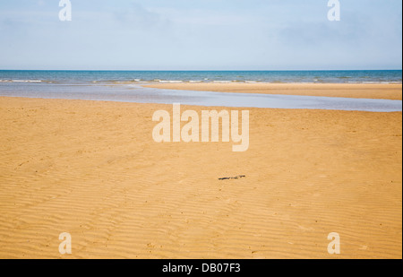 Sandy leeren Strand Meer Hunstanton, Norfolk, England Stockfoto