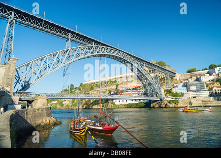 Dom Luis Brücke in Porto Portugal Stockfoto