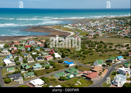 Blick über die Stadt Agulhas, Western Cape, Südafrika Stockfoto