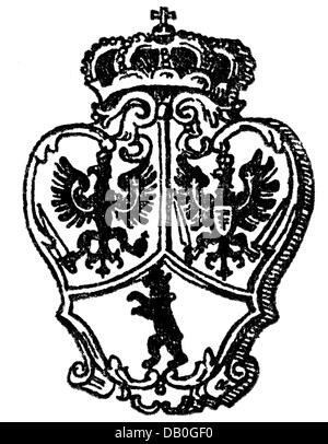 Heraldik, Wappen, Deutschland, Stadtwappen, Berlin, 1709 - 1839, Zusatz-Rechteklärung-nicht vorhanden Stockfoto