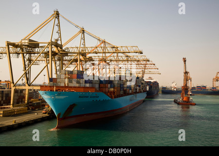 Offiziell ist der islamische Hafen Jeddah, wie es im Nahen Osten, Jeddah, Saudi Arabien bekannt. Stockfoto