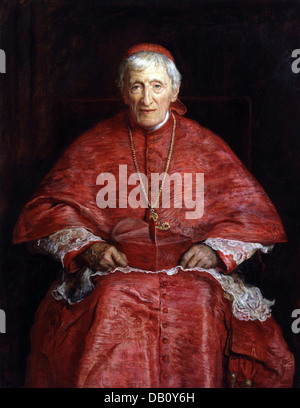 Kardinal JOHN HENRY NEWMAN (1801-1890) im Jahre 1881 von Millais gemalt. Stockfoto