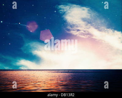 Verträumte Ozean, ökologische abstrakt Stockfoto