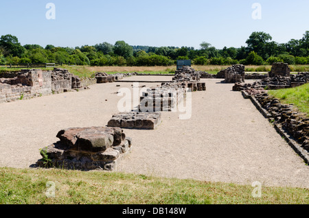 Bordesley Abbey wurde ein 12. Jahrhundert Zisterzienser-Abtei in der Nähe der Stadt Redditch, Worcestershire, England Stockfoto