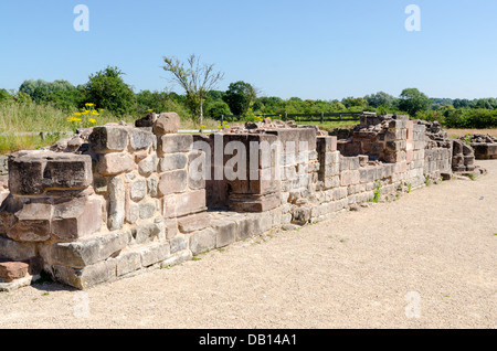 Bordesley Abbey wurde ein 12. Jahrhundert Zisterzienser-Abtei in der Nähe der Stadt Redditch, Worcestershire, England Stockfoto