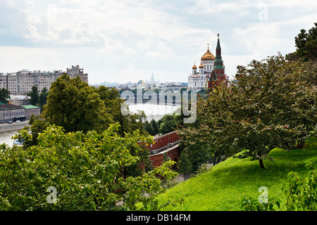 Ansicht von Moskau vom Kreml im Sommertag Stockfoto