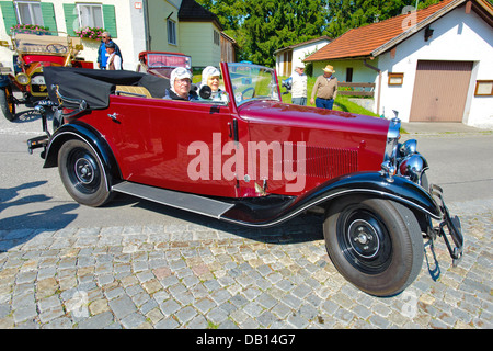 Wanderer W10 6-30 Cabriolet, gebaut im Jahr 1930, Foto, aufgenommen am 12. Juli 2013 in Landsberg, Deutschland Stockfoto