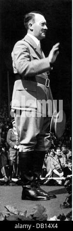 Nationalsozialismus / Nationalsozialismus, Nürnberger Reichsparteitag der Freiheit, 10. - 16.9.1935, Reichskanzler Adolf Hitler spricht zu der Hitlerjugend, Nürnberg, Stadtstadion, Nürnberg, Zusatzrechte-Clearences-nicht vorhanden Stockfoto