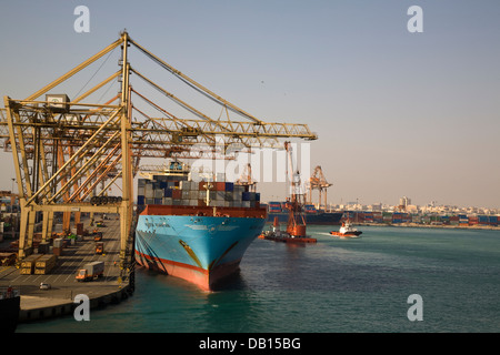 Offiziell ist der islamische Hafen Jeddah, wie es im Nahen Osten, Jeddah, Saudi Arabien bekannt. Stockfoto