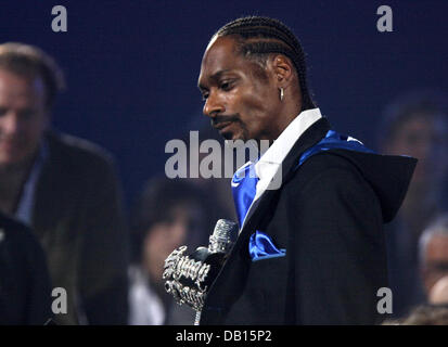 US-Rapper Snoop Dogg gehostet 2007 MTV Europe Music Awards in München, 1. November 2007. Foto: HUBERT BOESL Stockfoto