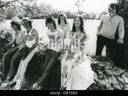 STEELEYE SPAN-Promo-Foto der UK folk-Gruppe über 1975 Stockfoto