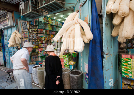 Souk al-Alawi Markt in alte Dschidda (Al-Balad), Jeddah, Saudi Arabien. Stockfoto