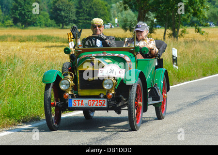 SWIFT-Zyklus-Auto, gebaut im Jahr 1914, Foto, aufgenommen am 13. Juli 2013 in Landsberg, Deutschland Stockfoto