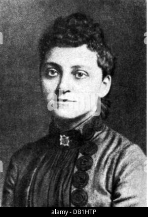 Fontane, Martha Mete, 21.3.1860 - 10.1.1917, Deutschlehrerin, Porträt, ca. 1890, Stockfoto