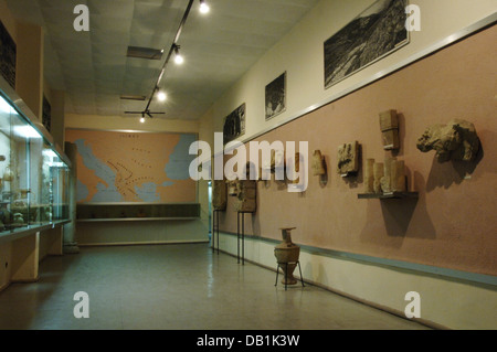 Albanien. Tirana. Nationales Archäologisches Museum. Im Inneren. Stockfoto