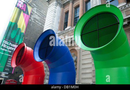 Richard Rogers "Inside Out" Ausstellung in der Royal Academy, London Stockfoto