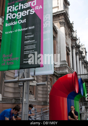 Richard Rogers "Inside Out" Ausstellung in der Royal Academy, London Stockfoto