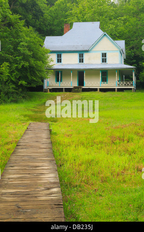 Caldwell-Haus im Cataloochee Tal, Great Smoky Mountains National Park, North Carolina, USA Stockfoto