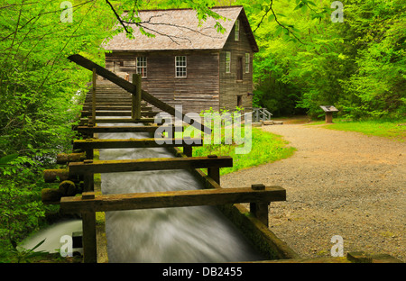 Fräsen Sie, Rennen, Mingus Mill, Great Smoky Mountains National Park, North Carolina, USA Stockfoto