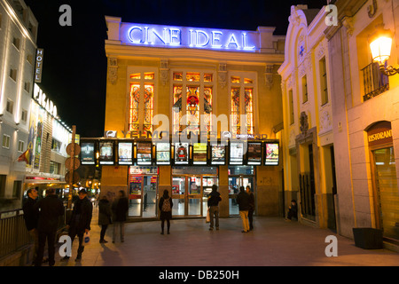 Cine Ideal, Madrid, Spanien. Stockfoto