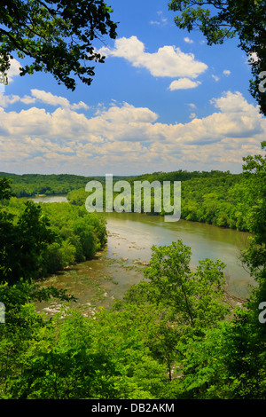 Shenandoah River Overlook, Murphy Kammern Farm Schlachtfeld, Harpers Ferry, West Virginia, USA Stockfoto
