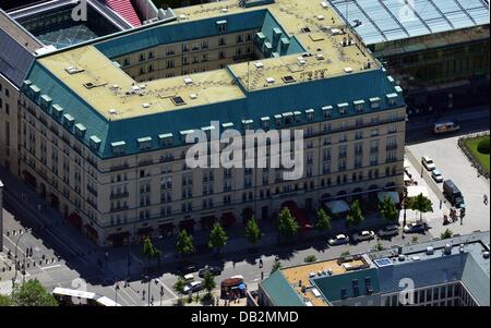 Berlin 2013/06/05 Bau des Luxus - Hotel Adlon Kempinski-Gruppe am Pariser Platz in Berlin Mitte. www.Kempinski.com Stockfoto