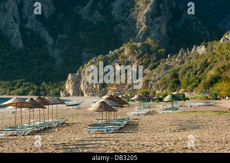 Asien, Ägypten, Provinz Antalya, Cirali Bei Olympos, Blick Über Den Strand von Cirali Stockfoto