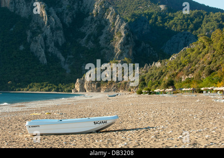 Asien, Ägypten, Provinz Antalya, Cirali Bei Olympos, Blick Über Den Strand von Cirali Stockfoto