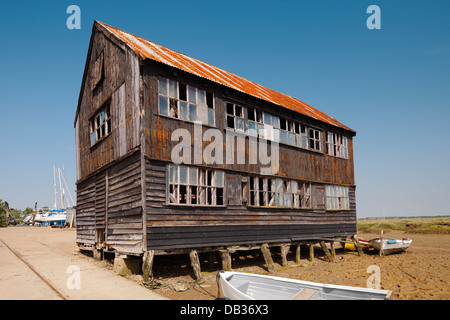 Der alte Speicher am Tollesbury. Stockfoto