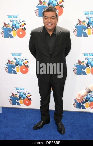 George Lopez Los Angeles Premiere 'Rio' statt, bei der Graumans Chinese Theatre Hollywood, Kalifornien - 10.04.11 Stockfoto