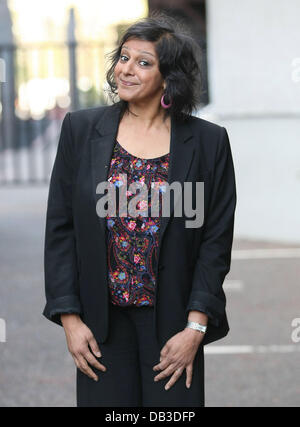 Meera Syal im ITV Studios London, England - 12.04.11 Stockfoto