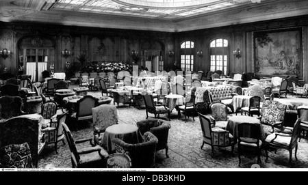 Transport / Transport, Navigation, Dampfschiff, Passagierschiff 'Imperator', Innenansicht, Ballsaal, Baujahr: 1913, Zusatzrechte-Abfertigung-nicht vorhanden Stockfoto