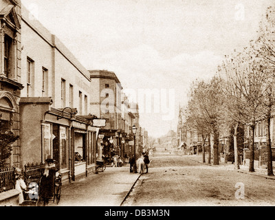 Herne Bay High Street 1900 Stockfoto