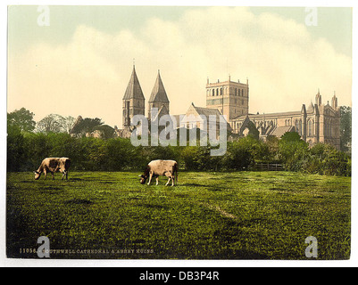 [Southwell Cathedral und Abbey Ruinen, Notts, England] (LOC) Stockfoto