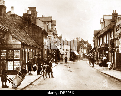 Rickmansworth High Street 1900 Stockfoto