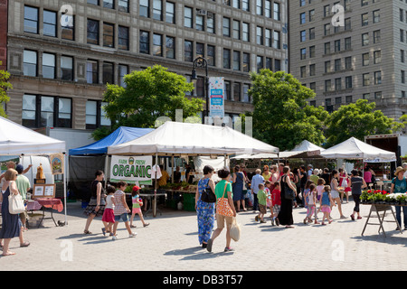 Bio Union Square Greenmarket, New York City Stockfoto