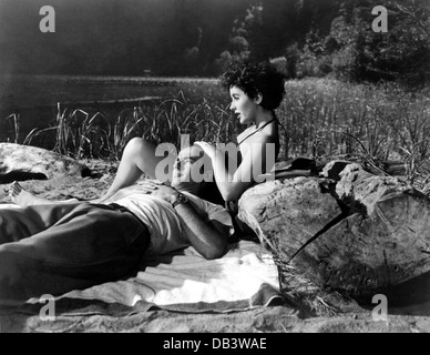 Einen Platz IN der Sonne Paramount, 1951. Unter der Regie von George Stevens. Mit Montgomery Clift, Elizabeth Taylor, Stockfoto