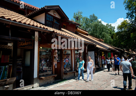 Bascarsija Basar, Sarajevo.Bosnia - Herzegowina. Balkan. Europa. Stockfoto