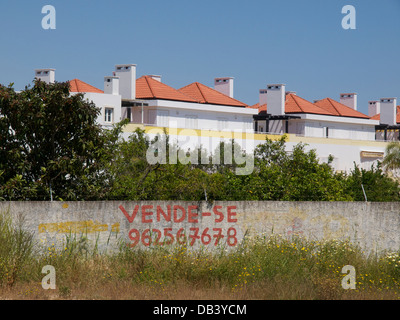 Viele Häuser zum Verkauf in Cabanas de Tavira, Algarve, Portugal Stockfoto