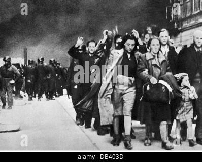 Ereignisse, Zweiter Weltkrieg, Polen, Deutsche Besetzung, Aufstand im Warschauer Ghetto 19.4. - 16.5.1943, Zusätzliche-Rechte-Clearences-Nicht Verfügbar Stockfoto