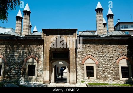 Gazi Husrev - Bey Madrasa, bekannt als Kursumli, gebaut im Jahre 1537. Sarajevo. Bosnien und Herzegowina. Balkan. Europa. Stockfoto