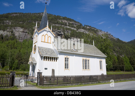 Vradal Telemark Norwegen Europa attraktive achteckigen Kirke Stabkirche Stockfoto